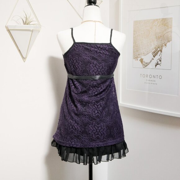 Purple Lace Babydoll Cami Top 🔮 - Picture 5 of 8